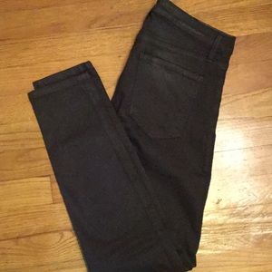 Waxed skinny jeans